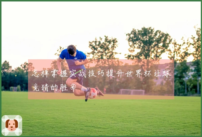 怎样掌握实战技巧提升世界杯让球竞猜的胜率